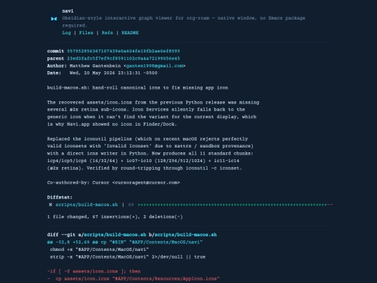 git/navi/commit/557952856367107439e0a604fe19fb2ae0ef8595 screenshot