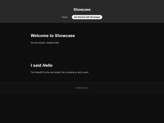 Studio/showcase screenshot