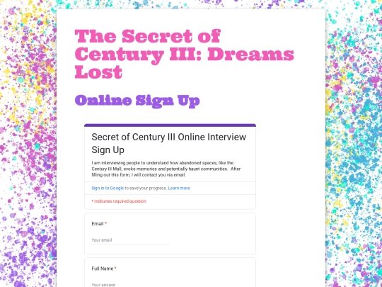 interview/online screenshot