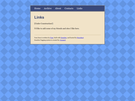 links screenshot