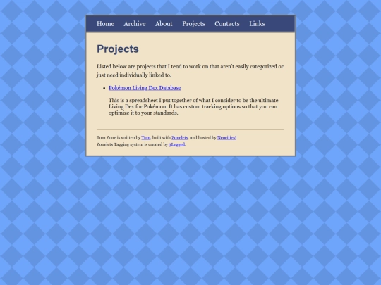 projects screenshot