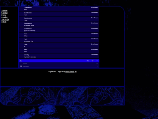 guestbook screenshot