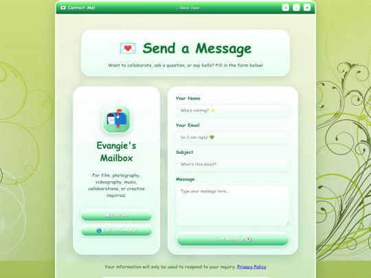 contact screenshot