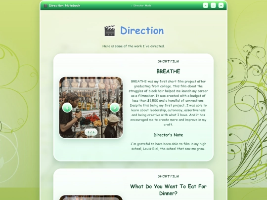 direction screenshot