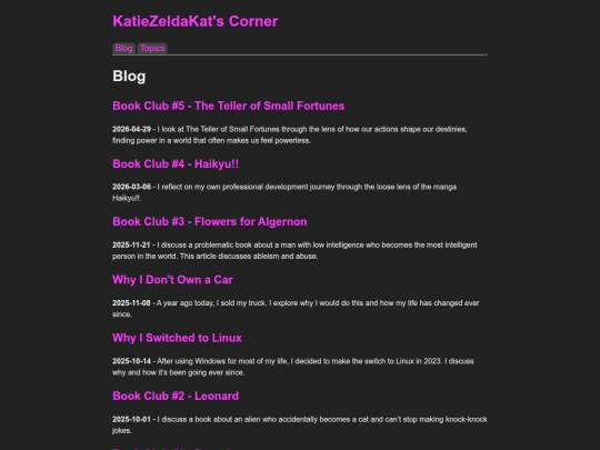 blog screenshot