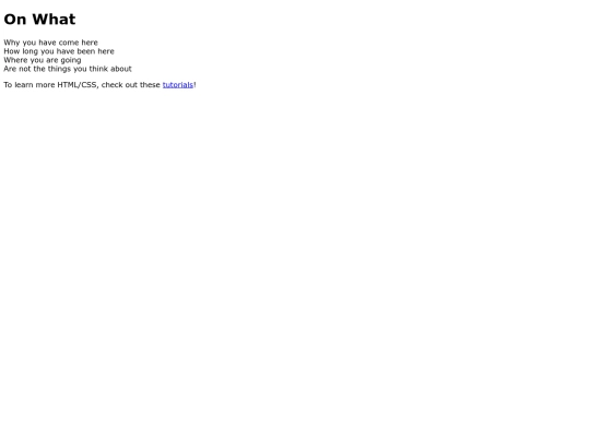 onwhat screenshot