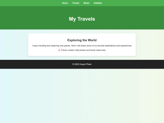 travels screenshot