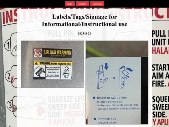 labels screenshot