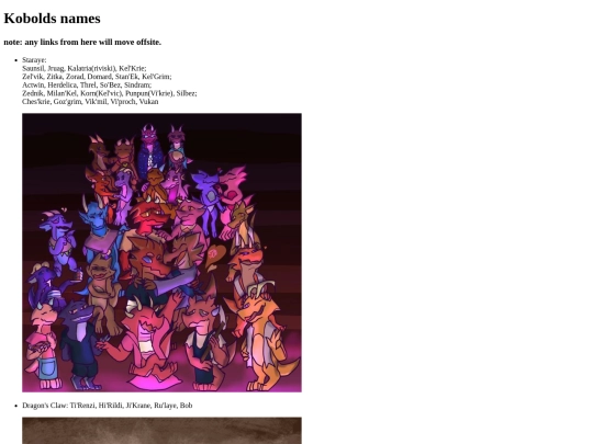 Charactersfield/kobolds screenshot