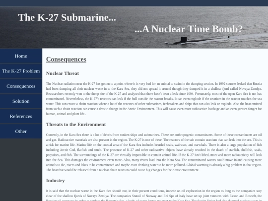 Project/Consequences screenshot