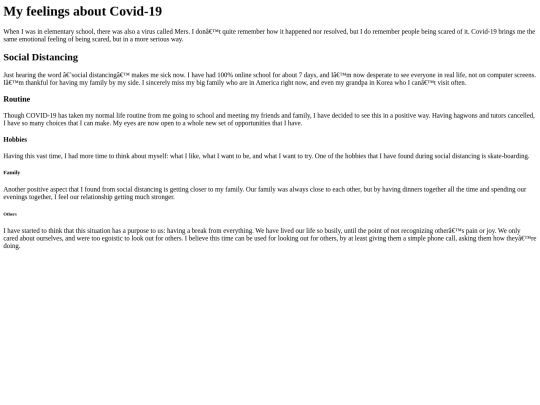 mycovidwebpage screenshot